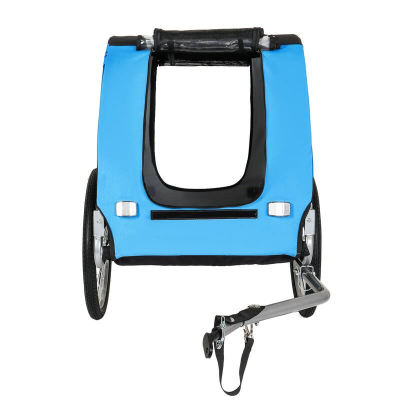 Large Folding Bike Trailer for Dogs, 100LB Capacity All-Terrain Pet Carrier for Cycling, Jogging, Camping & Outdoor Adventures