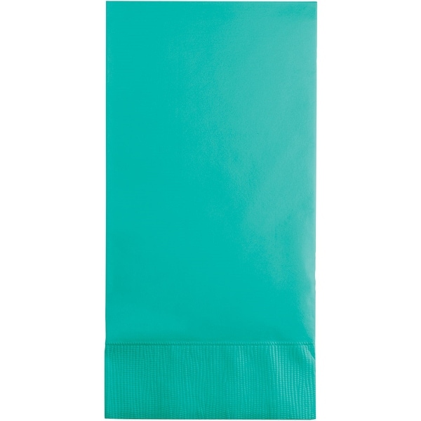 Club Pack of 192 Teal Premium 3 Ply Disposable Guest Towel Bed