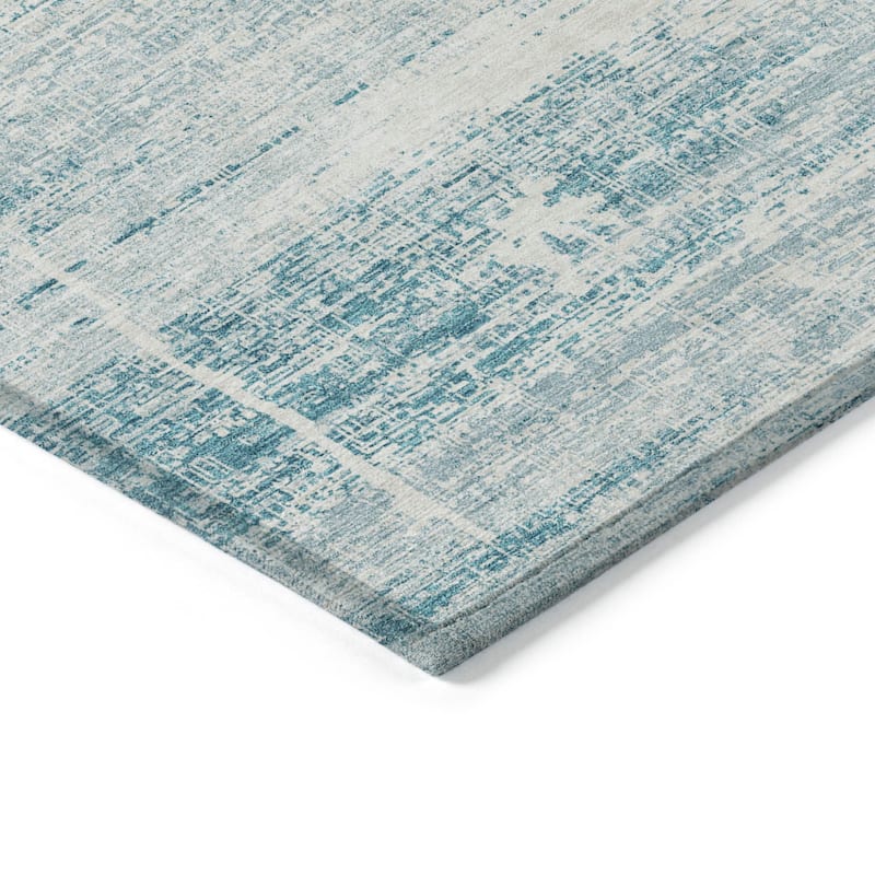 HomeRoots Abstract Transitional Rectangle Outdoor Rug