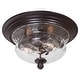 preview thumbnail 1 of 4, The Great Outdoors 2 Light Flush Mount Ceiling Fixture from the Corona Bronze