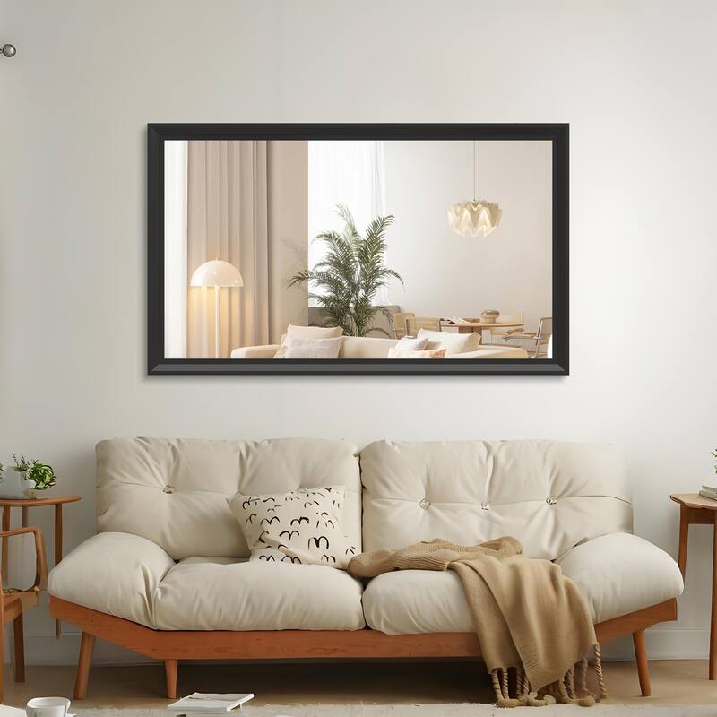 60"x36" Oversized Modern Rectangle Bathroom Mirror,Vertical or Horizontal Wall Mounted mirror with Aluminum Frame