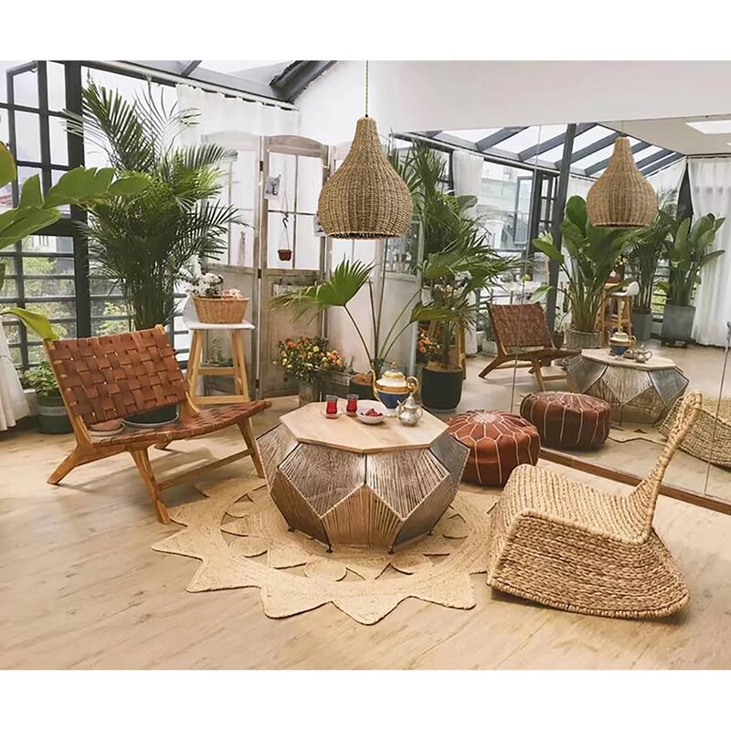 Annika Rattan Pendant Light - 19.7" x 15.7"