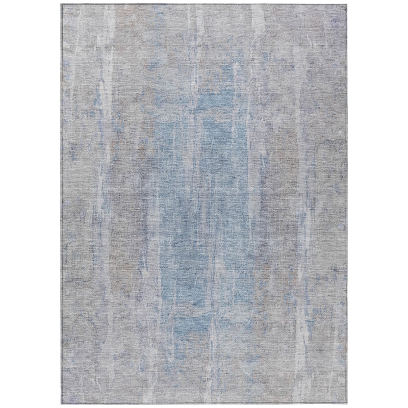 Machine Washable Indoor/ Outdoor Vintage Ombre Chantille Rug