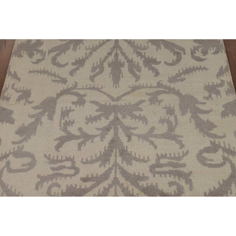 All-Over Abstract Moroccan Oriental Area Rug Handmade Wool Carpet - 5'1" x 7'10"