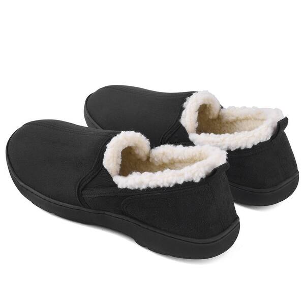 Shop Men S Warm Suede Moccasin House Slippers Indoor Outdoor On
