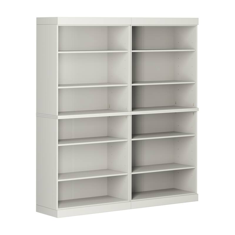 Palace Imports 100% Solid Wood 12-Shelf Bookcase, Adjustable Shelves, 64" Wide, 71.5" Tall