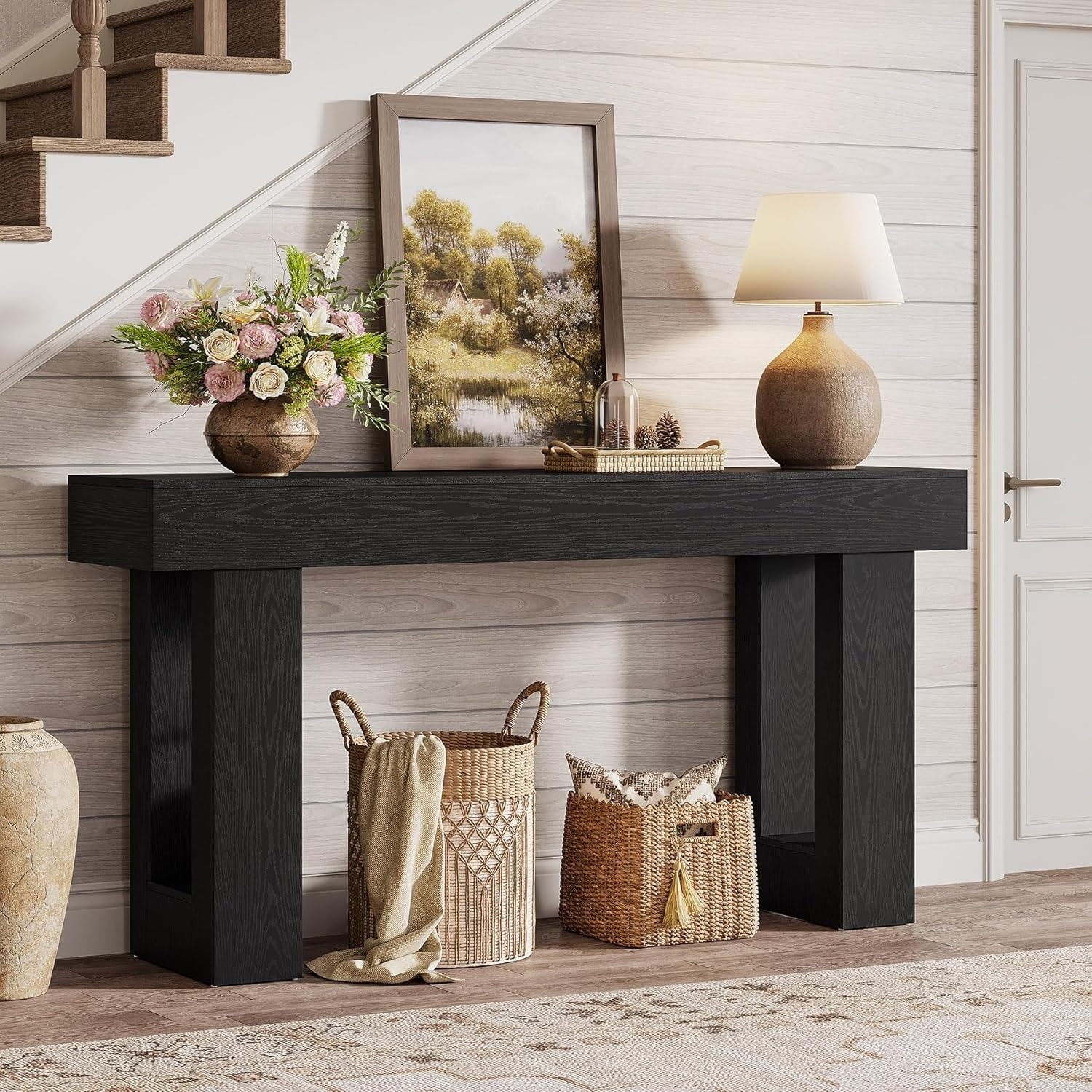 Wooden Console Table, Sofa Table for Behind Couch, Entryway, Hallway Living Room