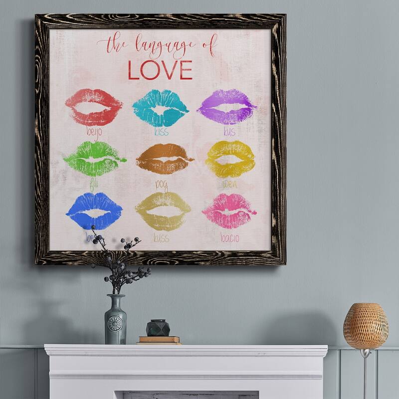 Rainbow Kiss-Premium Framed Canvas - Ready to Hang