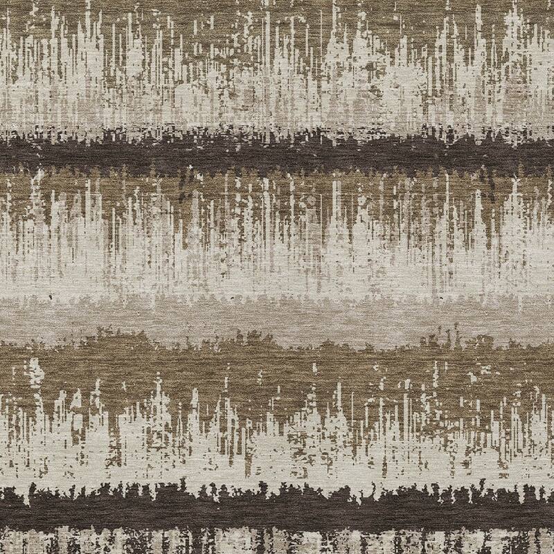 HomeRoots Striped Transitional Rectangle Outdoor Rug