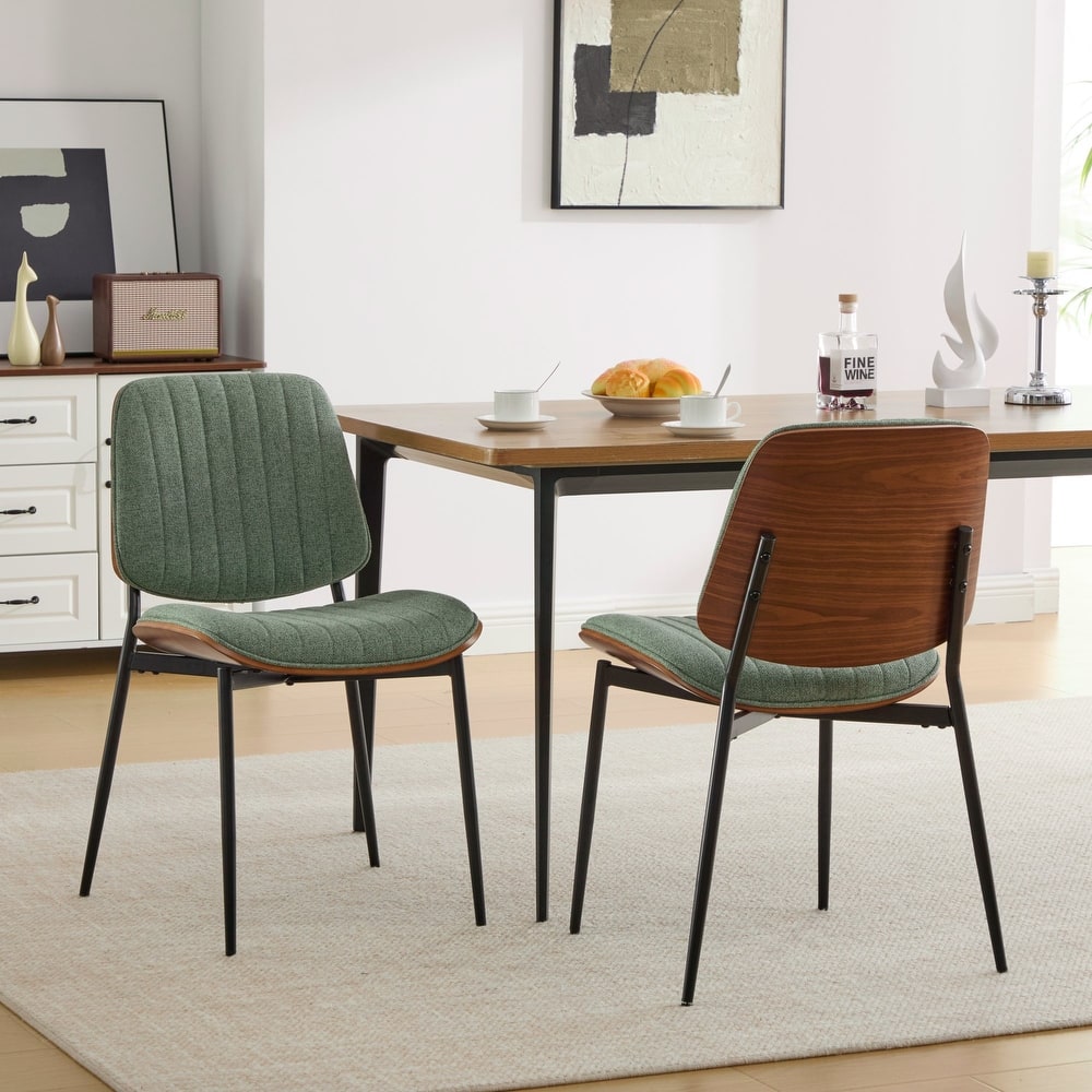 Mid Century Modern Retro Dining Chairs, Set of 2