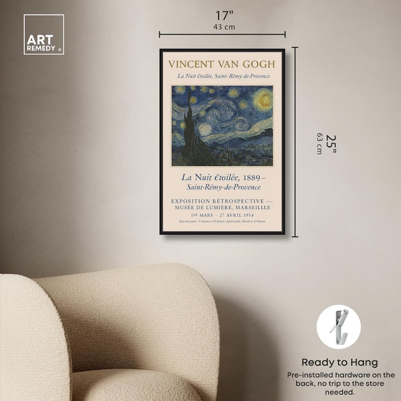 Starry Night Canvas by Art Remedy