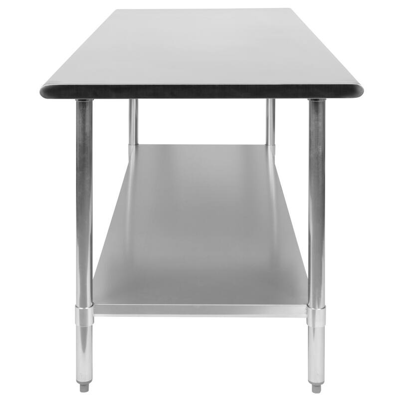 Stainless Steel 18 Gauge Work Table with Undershelf