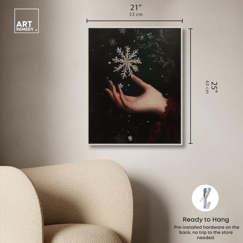 Holding Winter Canvas by Art Remedy