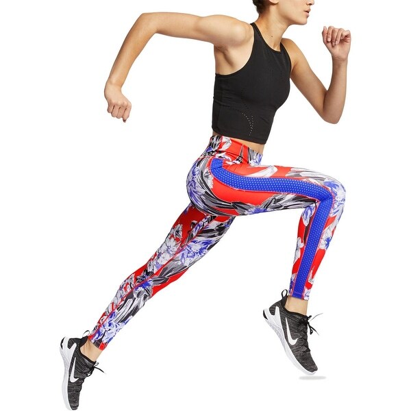 blue and orange nike leggings
