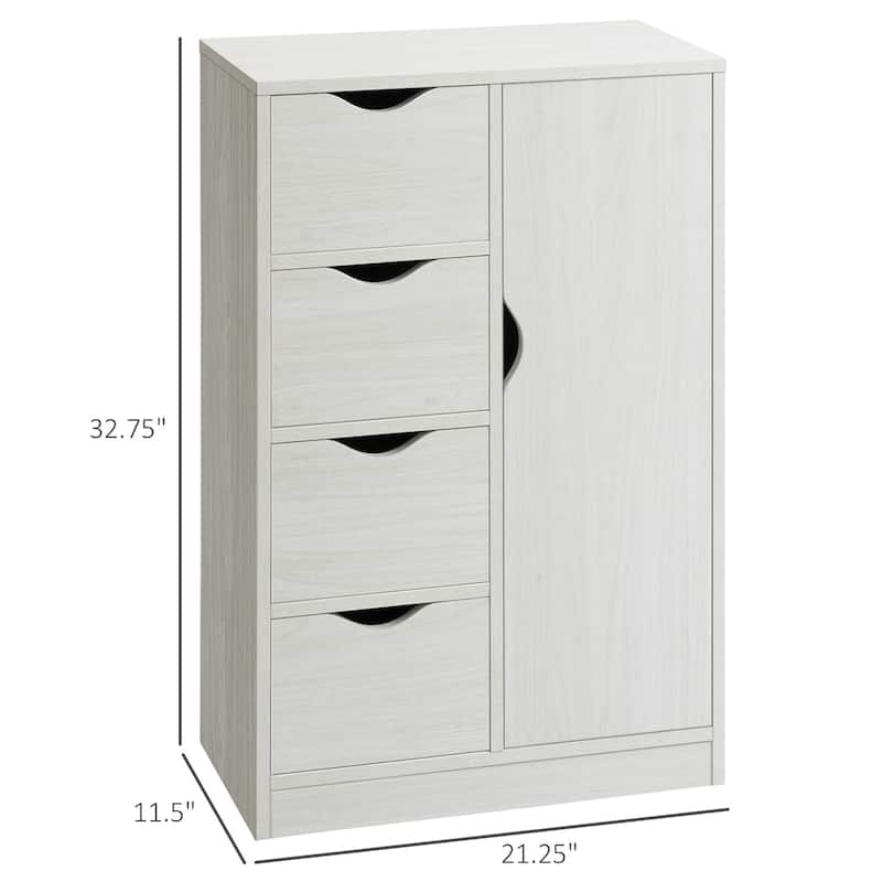 Storage Cabinet with Drawers and Enclosed Cabinet P2 Engineered Wood Compact Organizer for Entryway Living Room Bathroom