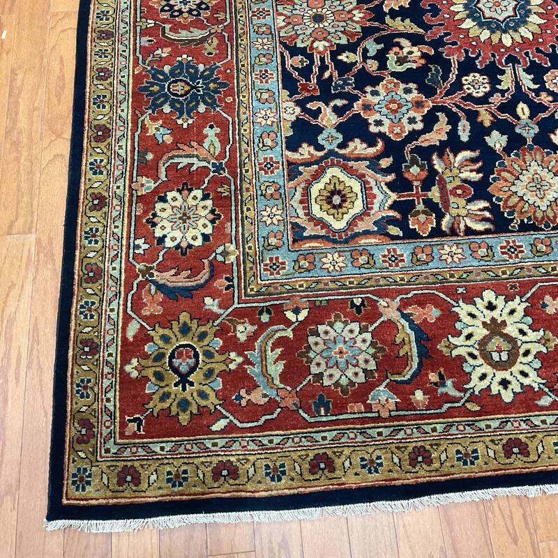 HERAT ORIENTAL Hand-knotted Indo 9' x 12'2 Mahal Wool Rug - 9' x 12'2"