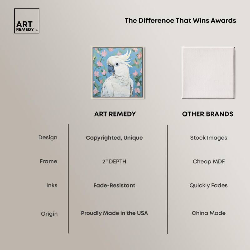 White Cockatoo I Canvas by Art Remedy
