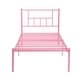 preview thumbnail 5 of 31, VECELO Twin Size Kids Bed Frame, Easy-to-assemble Metal Twin Platform Bed Frame with Under-bed Storage