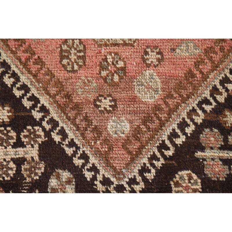 Vegetable Dye Shiraz Persian Antique Area Rug Hand-knotted Wool Carpet - 4'10"x 7'7"