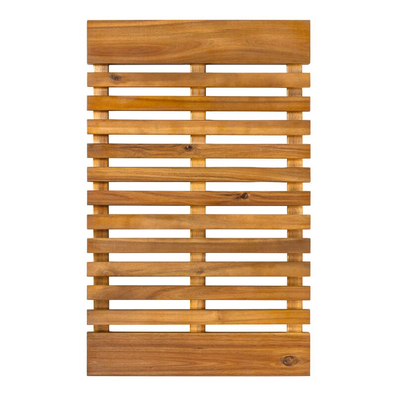 Paige Acacia Wood Slat Natural Indoor/Outdoor Shower Mat