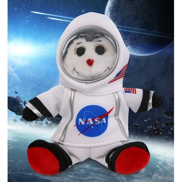 DolliBu Sitting Ladybug Astronaut Plush Toy with Helmet and NASA