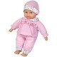 preview thumbnail 2 of 3, Lissi: 11" Talking Baby Doll - Pink & Blue Floral Outfit & Cap, 6 Sounds
