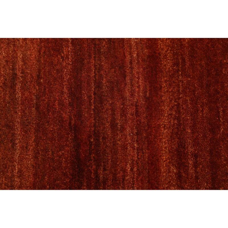 ECARPETGALLERY Hand-knotted Pak Finest Gabbeh Rust Wool Rug - 4'1 x 5'11
