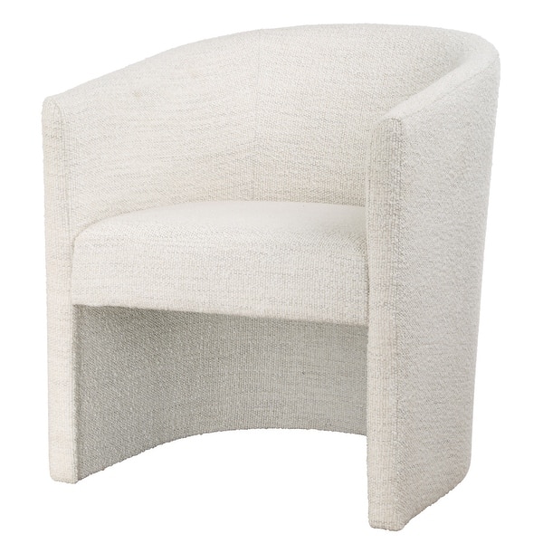 slide 2 of 7, Uttermost Encompass White Fabric Dining Chair - 28'' H X 26.25'' W X 30.75'' D