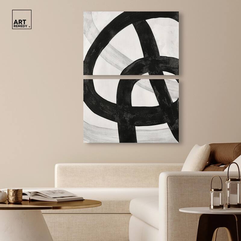 Infinite Loop II Canvas Set of 2 by Art Remedy, Gallery Wrapped