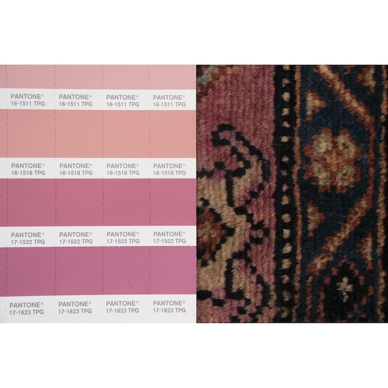 Hand Knotted Oriental 100% Wool Carpet Traditional Geometric Oranges & Rust Malayer Area Rug - 5' 4'' X 3' 4''