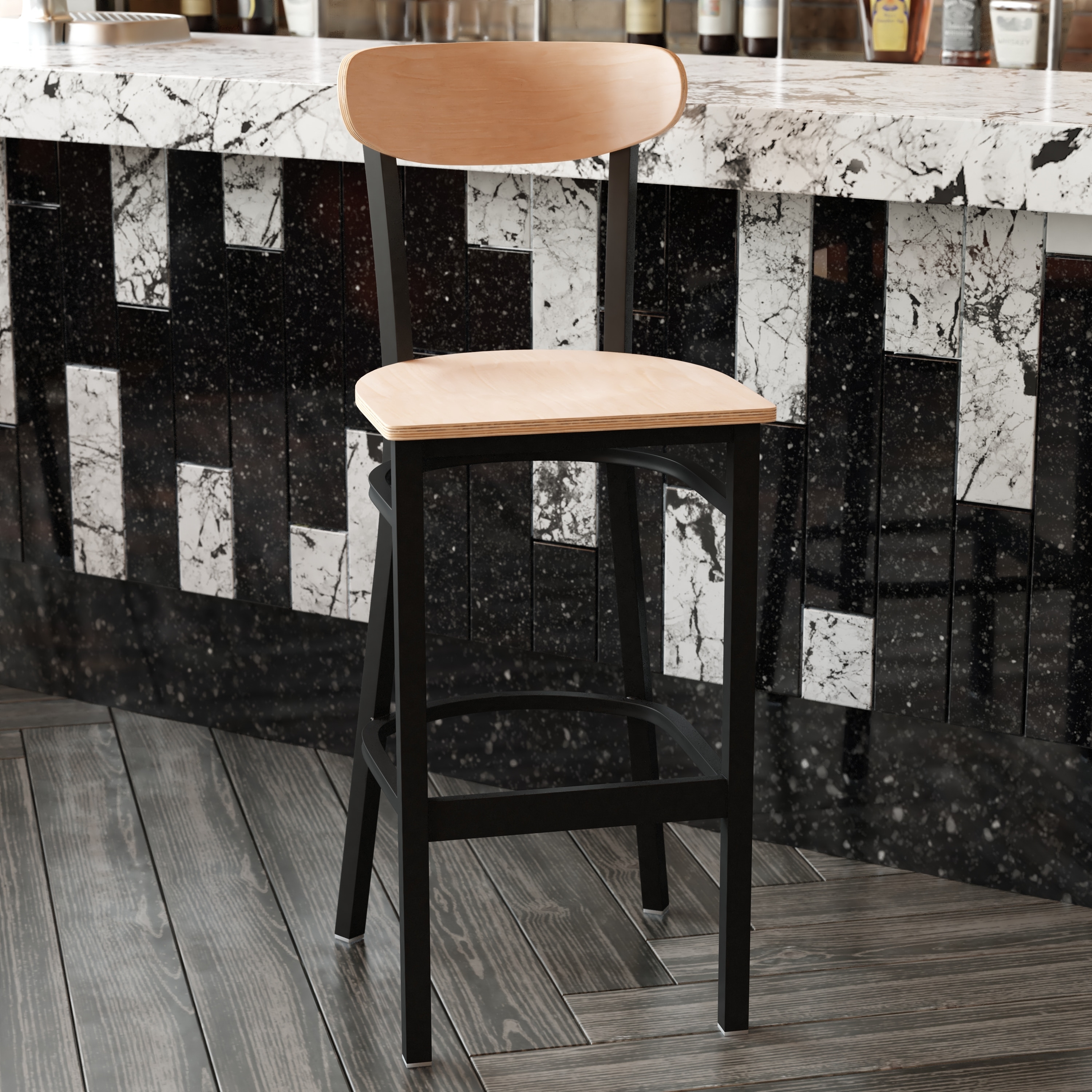 Commercial wood bar stools sales