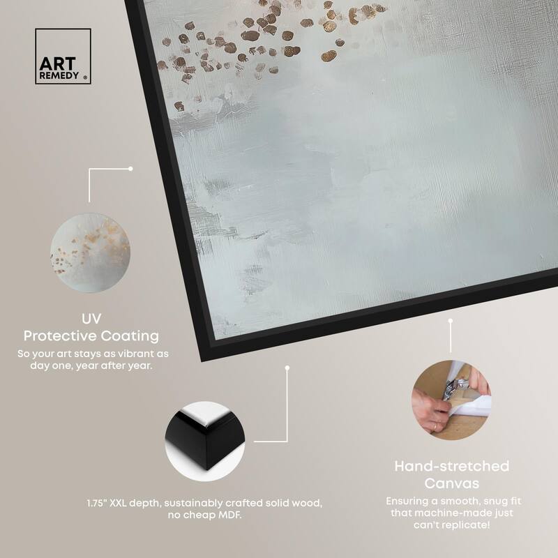 Silvered Hues and Gold I Canvas by Art Remedy