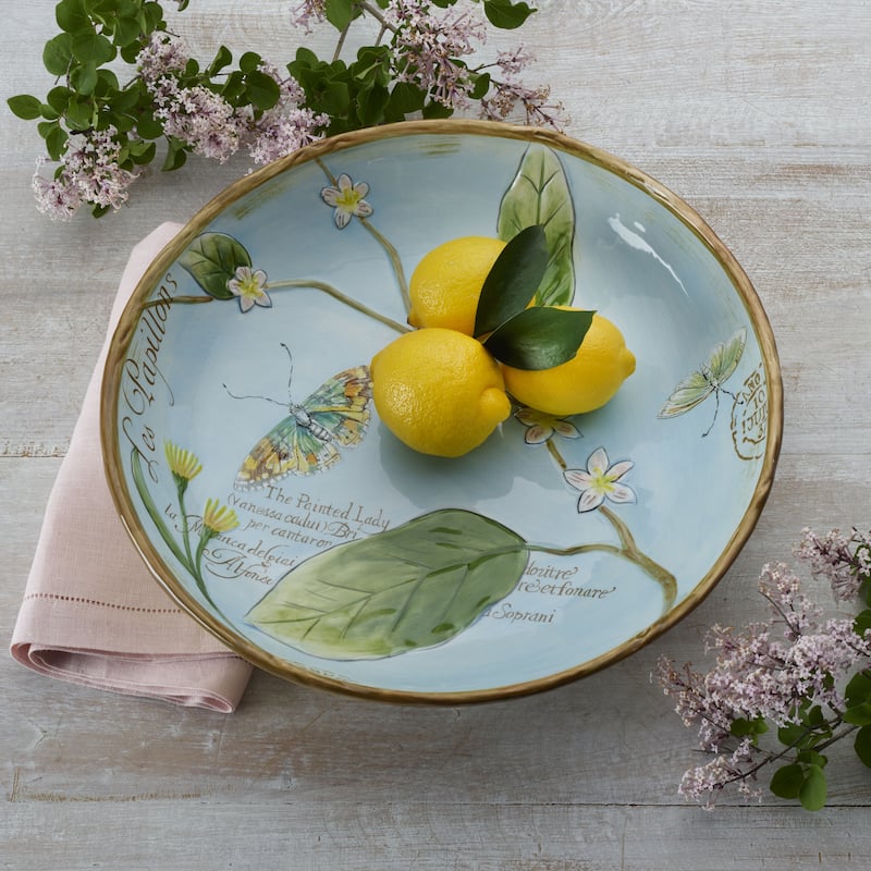 Fitz and Floyd Toulouse Large Serving Bowl, 4 Quarts