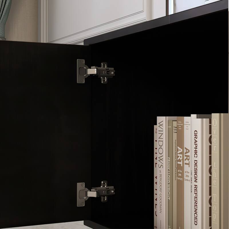 Kerrogee 70" TV Console with 2-Cabinet and 2-Shelf - for TVs up to 80" - 69"L x 15.6"W x 22.4"H