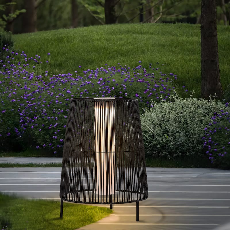 2 Pack Solar Outdoor LED Light Floor Lamp