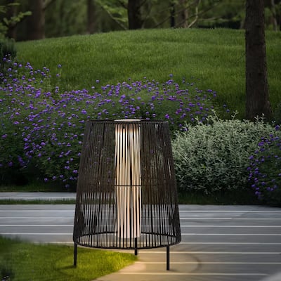 2 Pack Solar Outdoor LED Light Floor Lamp