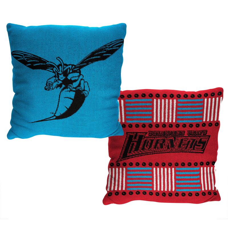 NCAA Delaware State Hornets Homage 20 Inch Jaquard Pillow