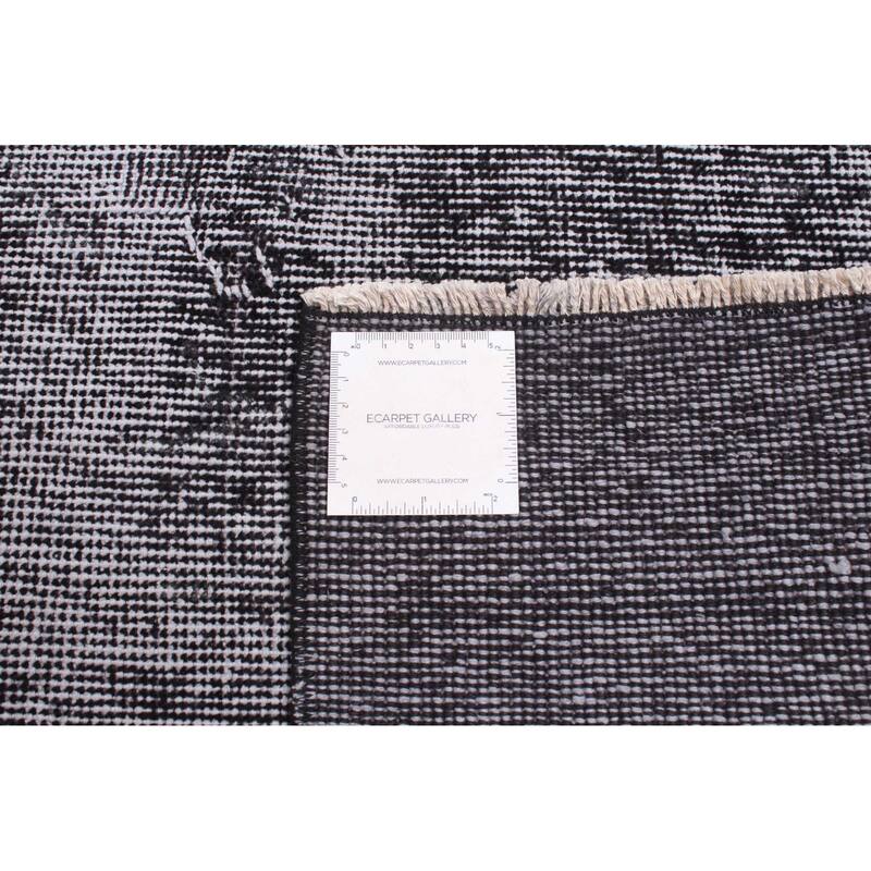 ECARPETGALLERY Hand-knotted Color Transition Black Wool Rug - 6'10 x 10'4