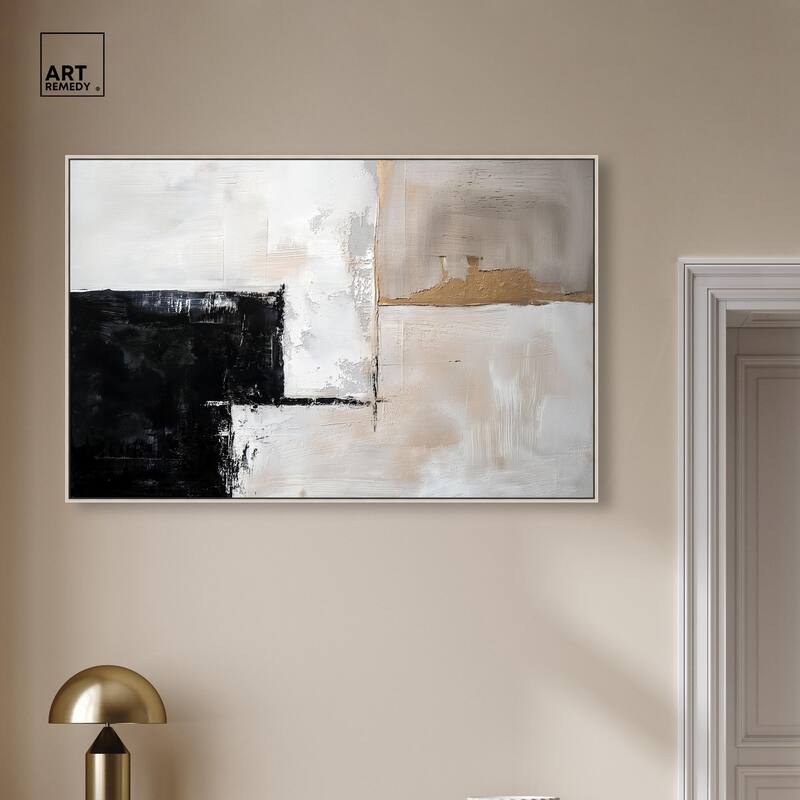 Black Dust and White Ash II Canvas by Art Remedy