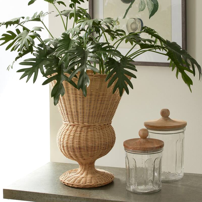 Verona Rattan Wicker Urn