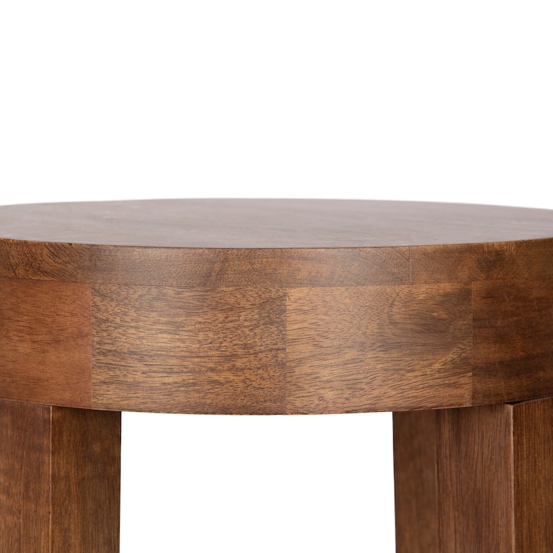 Kate and Laurel Talcott Round Wood Side Table