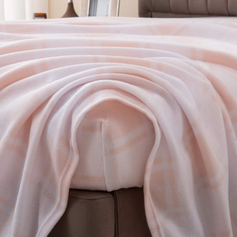 Great Bay Home Super Soft Extra Plush Plaid Fleece Bed Sheet Set