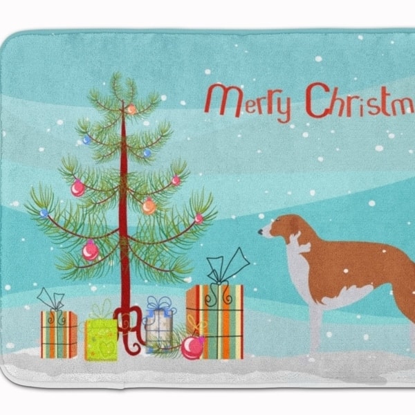 Shop Carolines Treasures Bb2917rug Borzoi Russian Greyhound Christmas Tree Machine Washable Memory Foam Mat Free Shipping Today Overstock 27707510