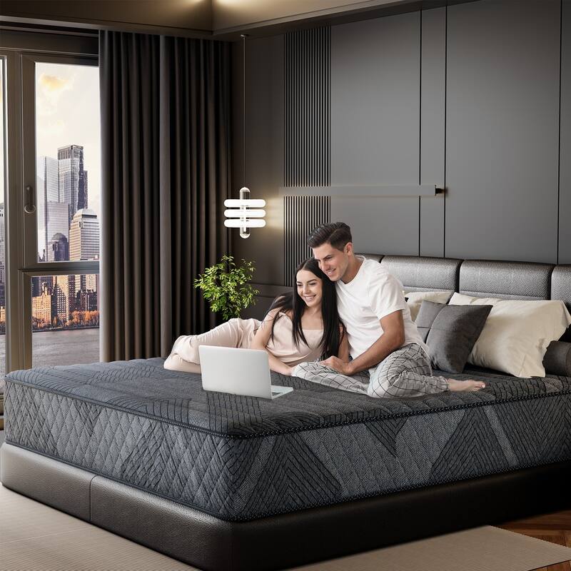 SweDrea Medium Hybrid Memory Foam 14 in. Cooling Breathable Mattress with CertiPUR-US, SGS and OEKO-TEX