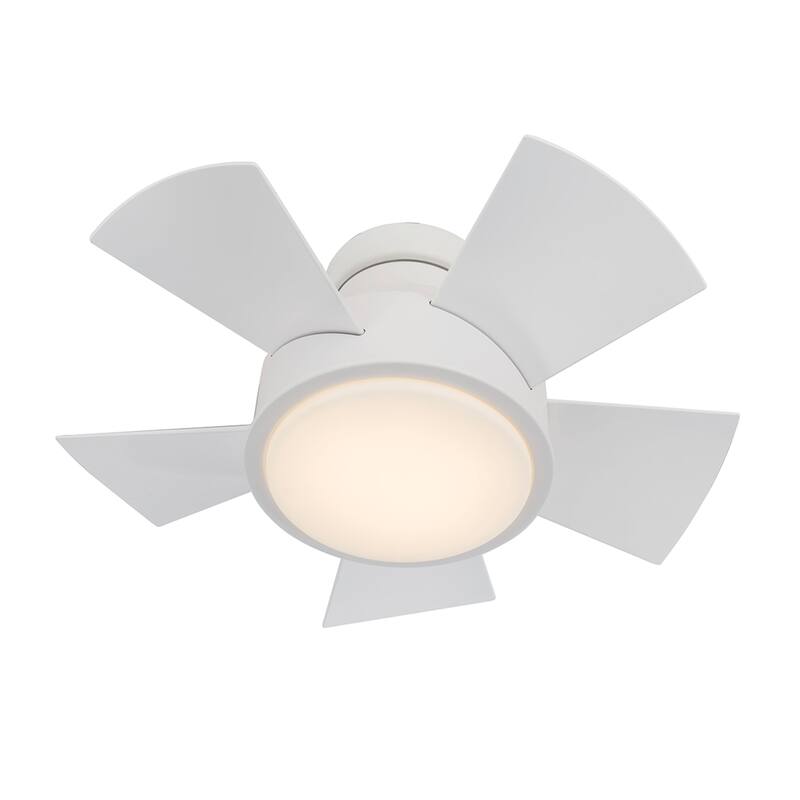 Vox Indoor/Outdoor 5-Blade Smart Flush Mount Ceiling Fan 26in with 3000 LED and Remote Control - 26