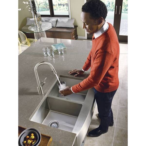 Shop Moen 7565e Align Metal Touchless Pullout Spray High Arc