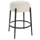 preview thumbnail 1 of 4, Uttermost Arles Plush Counter Stool - 17.5"W x 26"H x 17.5"D