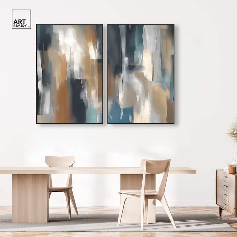 Vertical Rush Canvas Set of 2 by Art Remedy
