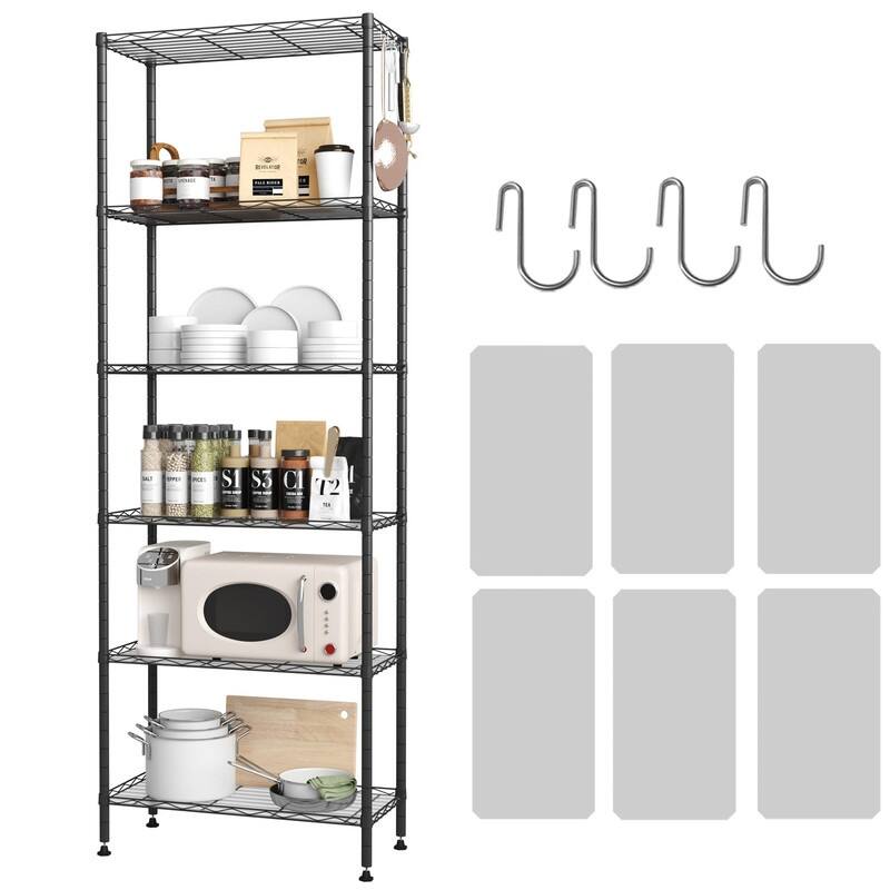 Shelf Liners and Hooks for Kitchen