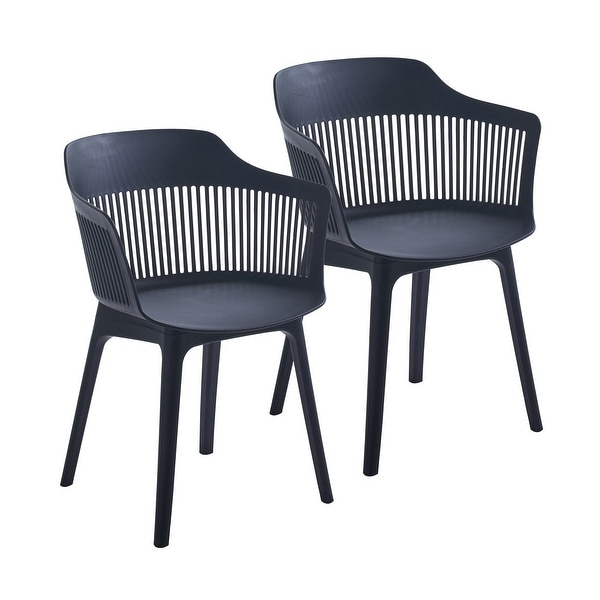 Porthos Home Palmer Dining Chairs Set of 2 Plastic Shell And Legs